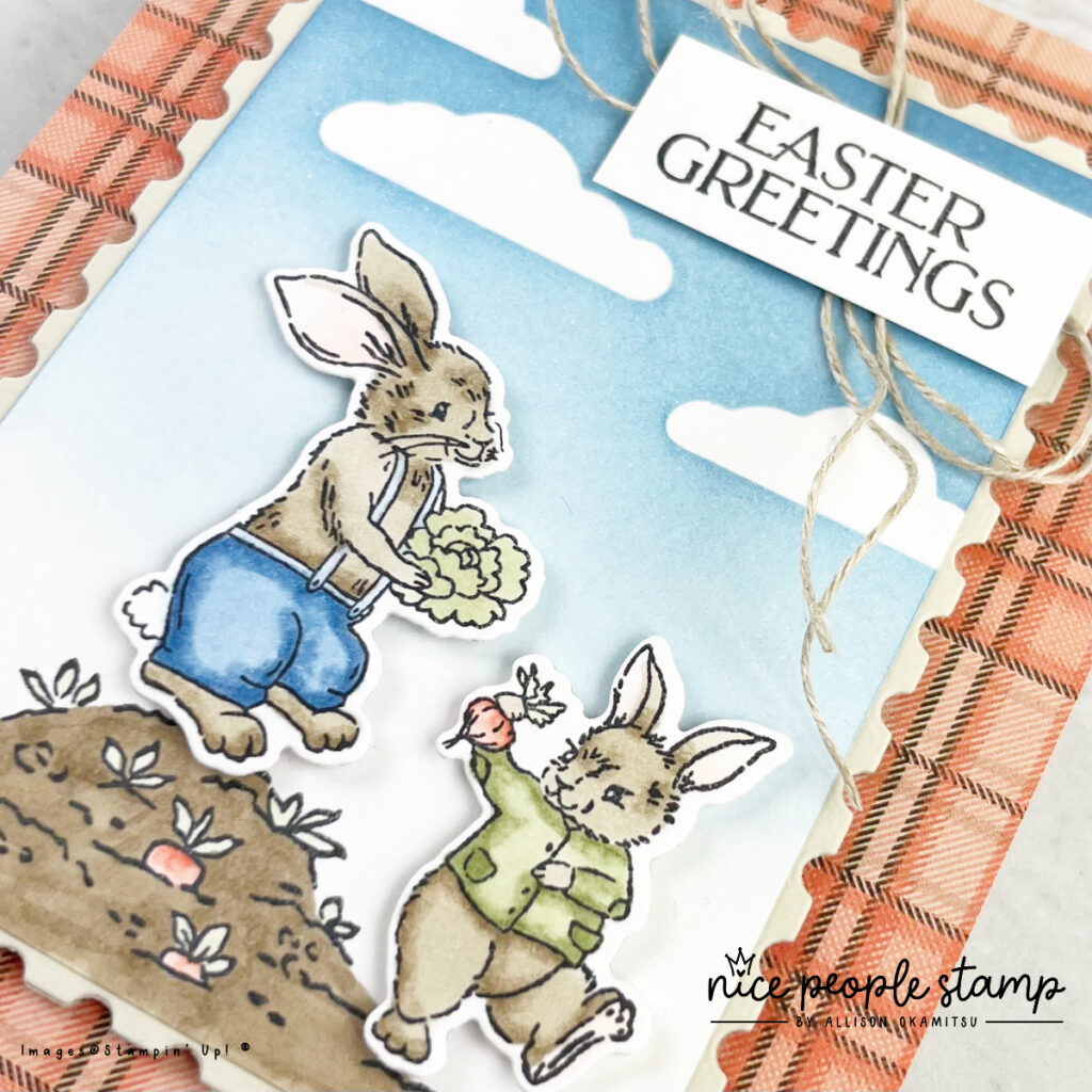 Creating a cute Easter bunnies card is SO fun using the Storybook Friends Bundle from Stampin' Up!® - especially if you love colouring!