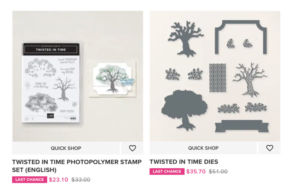 The Last Chance section has been updated for this Stampin' Up! Canada sale! 